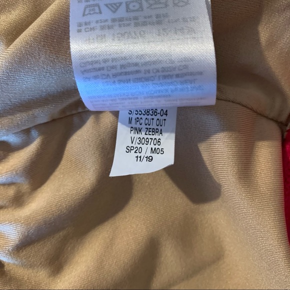 Old Navy Girls One Piece Swimsuit, Pink, Zebra Graphic, size XL - Picture 7 of 7